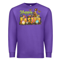 Purple Happy Easter Premium Sweatshirt - LillyAllenDesigns