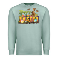 Seafoam Happy Easter Premium Sweatshirt - LillyAllenDesigns