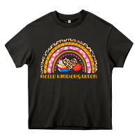 Asphalt back to school rainbow hello kindergarten Heavy Core Tee - AdoDesignShop
