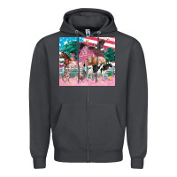 Smoke American farm animals tumbler 4th of july Zipper Hoodie - FaDigitalArtStudio