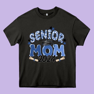 Senior Mom 2024 Heavy Core Tee Designed By Maliassmallbusiness