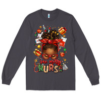 Smoke one merry nurse afro messy bun Long Sleeve Tee - texasbilliewilder