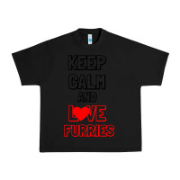 Black Keep Calm And Love Furries Urban Heavy Tee - Bettercallsaul