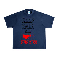 Navy Keep Calm And Love Furries Urban Heavy Tee - Bettercallsaul