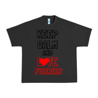 Pigment Black Keep Calm And Love Furries Urban Heavy Tee - Bettercallsaul