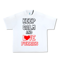 White Keep Calm And Love Furries Urban Heavy Tee - Bettercallsaul