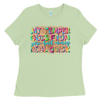 Matcha my temper goes from zerobail money real quick Ladies Tee - NancyCooperArtShop