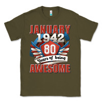 Army Green january 1942 80 years of being awesome Classic Tee - Jasminsmagicworld