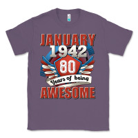 Lavender january 1942 80 years of being awesome Classic Tee - Jasminsmagicworld