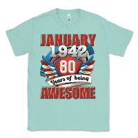 Seafoam january 1942 80 years of being awesome Classic Tee - Jasminsmagicworld