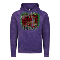 Cloud Purple Merry Christmas Deer Vintage Hoodie - Bettercallsaul