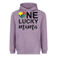 Lavender one lucky mama Heavyweight Hoodie - CowhideDigitalArt
