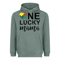 Sage one lucky mama Heavyweight Hoodie - CowhideDigitalArt