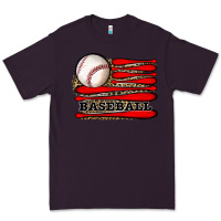 Plum leopard baseball flag Premium Tee - JahusDesignShop