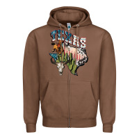 Chestnut Texas 4th of July Zipper Hoodie - FaDigitalArtStudio