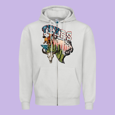 Texas 4th Of July Zipper Hoodie Designed By Fadigitalartstudio