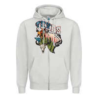 Dove Grey Texas 4th of July Zipper Hoodie - FaDigitalArtStudio