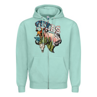 Seafoam Texas 4th of July Zipper Hoodie - FaDigitalArtStudio