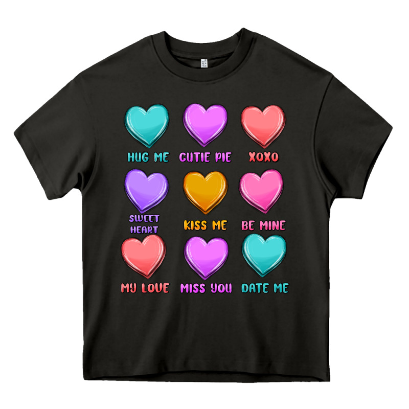 Valentine's Day Candy Hearts Heavy Core Tee by MaliasSmallBusiness | Teevron