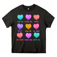 Asphalt valentine's day candy hearts Heavy Core Tee - MaliasSmallBusiness