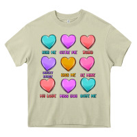 Mossy valentine's day candy hearts Heavy Core Tee - MaliasSmallBusiness