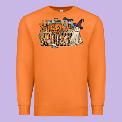 Stay Spooky Premium Sweatshirt Designed By Cowhidedigitalart