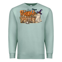 Seafoam Stay Spooky Premium Sweatshirt - CowhideDigitalArt