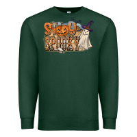 Sports Green Stay Spooky Premium Sweatshirt - CowhideDigitalArt