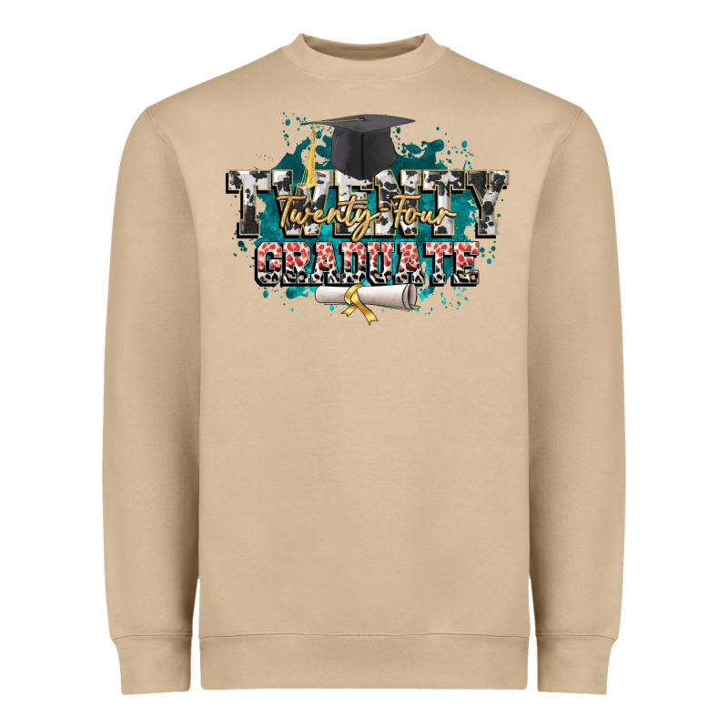 Twenty Twenty Four Graduate Heavyweight Sweatshirt by CowGirlArtShop | Teevron