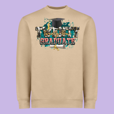 Twenty Twenty Four Graduate Heavyweight Sweatshirt Designed By Cowgirlartshop