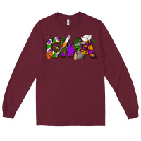 Burgundy Halloween CMA Certified Medical Assistant Long Sleeve Tee - NancyCooperArtShop