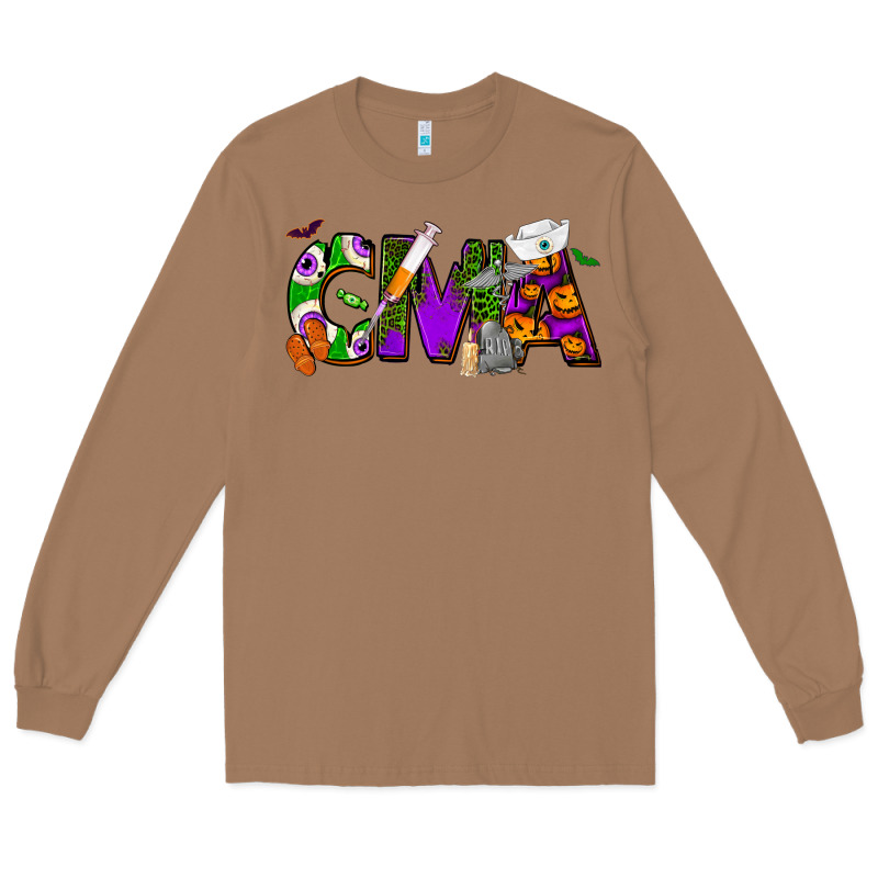 Halloween Cma Certified Medical Assistant Long Sleeve Tee by NancyCooperArtShop | Teevron