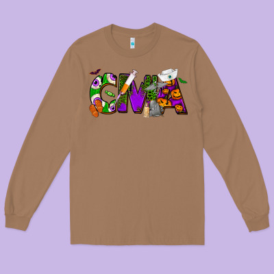 Halloween Cma Certified Medical Assistant Long Sleeve Tee Designed By Nancycooperartshop
