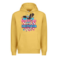 Antique Gold American heart southern soul 4th of july Premium Hoodie - FaDigitalArtStudio