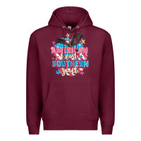 Burgundy American heart southern soul 4th of july Premium Hoodie - FaDigitalArtStudio