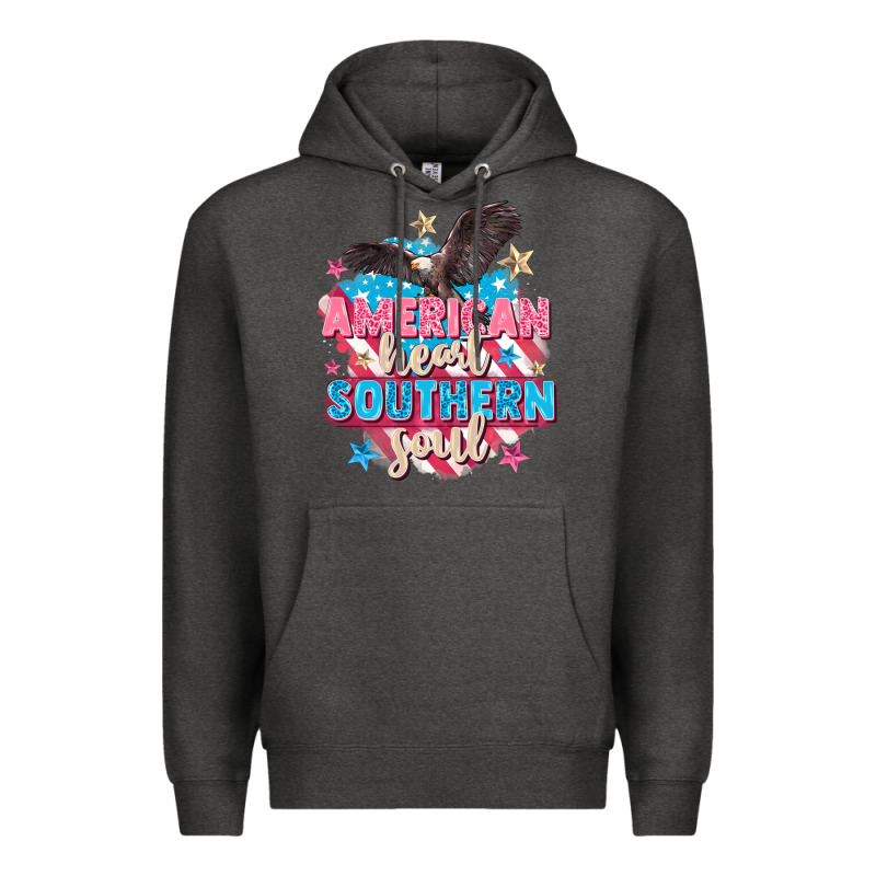 American Heart Southern Soul 4th Of July Premium Hoodie by FaDigitalArtStudio | Teevron