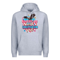 Heather Grey American heart southern soul 4th of july Premium Hoodie - FaDigitalArtStudio