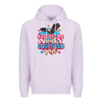 Lilac American heart southern soul 4th of july Premium Hoodie - FaDigitalArtStudio