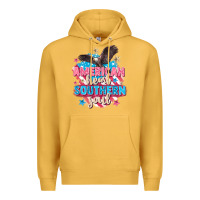 Mustard American heart southern soul 4th of july Premium Hoodie - FaDigitalArtStudio