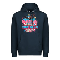 Navy American heart southern soul 4th of july Premium Hoodie - FaDigitalArtStudio