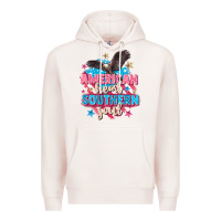 Pale Pink American heart southern soul 4th of july Premium Hoodie - FaDigitalArtStudio