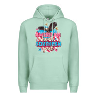 Seafoam American heart southern soul 4th of july Premium Hoodie - FaDigitalArtStudio