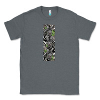 Charcoal Heather zebra Classic Tee - LillyAllenDesigns