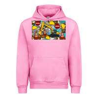Fuchsia Pink excavator sippy Urban Hoodie - Artiststas