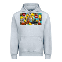 Heather Grey excavator sippy Urban Hoodie - Artiststas