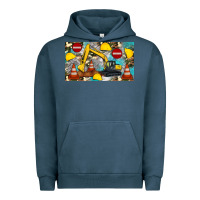 Pigment Midnight Navy excavator sippy Urban Hoodie - Artiststas