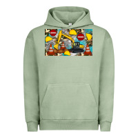 Pigment Oil Green excavator sippy Urban Hoodie - Artiststas