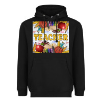 Black Teacher Heavyweight Hoodie - LillyAllenDesigns