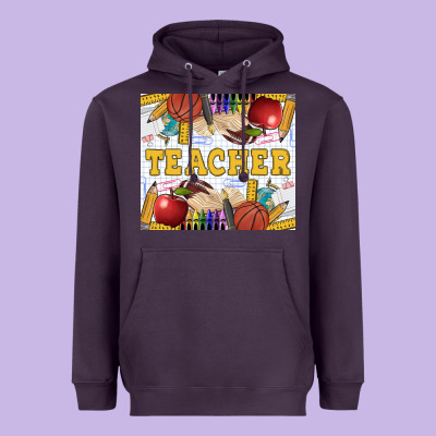 Teacher Heavyweight Hoodie Designed By Lillyallendesigns