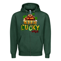 Sports Green St. Patrick's lucky one Zipper Hoodie - FaDigitalArtStudio